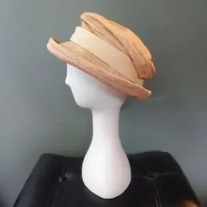 ?HP Vtg Handmade Christina A Moore Toquilla Straw Floppy Shabby Chic Cloche Hat Vintage | Accessories | Hp Vtg Handmade Christina A Moore  main image 3